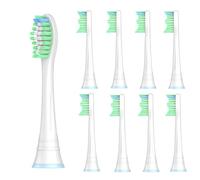 Huzai Replacement Brush Heads Compatible with Philips Sonicare 369 Series, W2, C3, G3 - Soft Bristles for Gum Care & Sensitive Teeth, 8-Pack