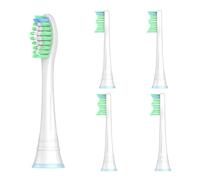 Huzai Replacement Brush Heads Compatible with Philips Sonicare 369 Series, W2, C3, G3 - Soft Bristles for Gum Care & Sensitive Teeth, 4-Pack