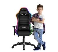 Huzaro Chaise de bureau pour enfants Ranger 6.0 Gaming Chaise Racing Fauteuil de bureau Chaise pivotante Gamer jusqu'à 130 kg RGB Led Noir