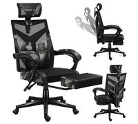 Huzaro Combat 5.0 | Chaise de jeu Chaise de bureau ergonomique Chaise PC | Repose-pieds Appuie-tête réglable jusqu'à 140 kg 90-140° Angle d'inclinaison | Camouflage