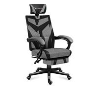 huzaro Combat 5.0 | Chaise Gamer | Ergonomique | pour Un Poste PC Gaming | Repose-Pieds - Coussin Lombaire | Appuie-tête réglable | Charge maximale 140 kg | Angle d'inclinaison de 90 à 140 ° | Gris