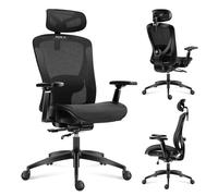 Huzaro Combat 7.3 | Chaise de jeu Chaise de bureau ergonomique Chaise PC | Repose-pieds Appuie-tête réglable | Noir