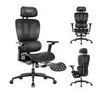 Huzaro Combat 7.9 Black | Chaise gaming Chaise de bureau ergonomique | Soutien lombaire intégré | Repose-pieds | Réglage de la profondeur d'assise | Tissu | Noir
