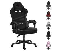 huzaro Force 4.4 | Chaise Bureau | Fonction Bascule | Ergonomique | Tissu Mesh | Appui-tête | Coussin Lombaire | Réglable en Hauteur | PC Gaming | Accoudoirs Souples | Carbone