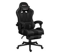 huzaro Force 4.7 Carbon Mesh Chaise Gaming avec Repose-Pieds | Tissu Respirant | Accoudoirs Confort | Inclinaison 135°| Coussin Lombaire et Nuque | Base Robuste | Fauteuil Gamer Ergonomique