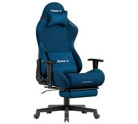 huzaro Force 5.7 Chaise de Bureau avec Repose-Pieds, Tissu, Bleu | Fauteuil de Gaming Ergonomique, Appui-tête et Soutien Lombaire, Chaise d’Ordinateur réglable