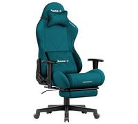 huzaro Force 5.7 Chaise de Bureau avec Repose-Pieds, Fauteuil de Gaming Ergonomique, Appui-tête et Soutien Lombaire, Chaise d’Ordinateur réglable, Tissu, Turquoise