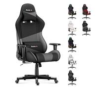huzaro Force 6.2 Gris | Chaise Gamer | Tissu HD | Jusqu'à 130 kg | Réglable en Hauteur | Appuie-tête | Ergonomique | PC Gaming | Siege Bureau