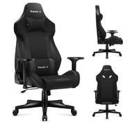 huzaro Force 7.6, Chaise Gamer, Design Ergonomique, Hauteur réglable, Noir | Appuie-tête et Coussin Lombaire, Charge maximale 150 kg, Angle d'inclinaison 90-160°, Ideal pour Un Poste PC Gaming