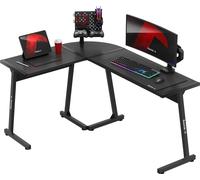 Huzaro Hero 6.0 Bureau d'angle en forme de L Gaming Computer Table de travail | Home Office Bureau | Montage à droite à gauche 147x112 Noir