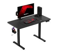 huzaro Hero 8.1, Bureau Gaming électrique réglable 72-118 cm, Plateau 120×60 cm Effet Carbone, Panneau LED mémoire, Moteur Silencieux 50 kg, Structure Acier renforcé, Noir