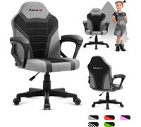 Huzaro HZ-Ranger 1.0 Grey Mesh Gaming Chair for Kids, gris et noir