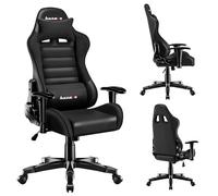 huzaro Ranger Chaise Gaming Ergonomique pour Enfant, Fauteuil Gamer Respirant avec Soutien Lombaire, accoudoirs Confortables, idéal pour Enfants Jusqu’à 100-160 cm, sécurité Stable Noir