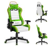 huzaro Ranger Pixel Mesh Chaise Gaming Ergonomique pour Enfant, Fauteuil Gamer Respirant avec Soutien Lombaire, accoudoirs Confortables, idéal pour Enfants Jusqu’à 100-160 cm, sécurité Stable Blanc