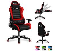 huzaro Ranger Red Mesh Chaise Gaming Ergonomique pour Enfant, Fauteuil Gamer Respirant avec Soutien Lombaire, accoudoirs Confortables, idéal pour Enfants Jusqu’à 100-160 cm, sécurité Stable Rouge