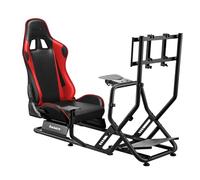 Huzaro Speed 6.0 Cockpit Simracing, Simulateur de Course, Siège Gaming Réglable, Support Volant PS5/PC/PS4/Xbox, Compatible Volants et Pédales, Support Levier de Vitesse, Dossier Noir et Rogue