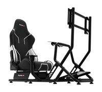 huzaro Speed 6.0 Cockpit Simracing, Simulateur de Course, Support Volant | Siège Gaming Réglable PS5/PC/PS4/Xbox, Compatible Volants et Pédales, Support Levier de Vitesse, Dossier Noir et Rogue
