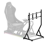 Huzaro Speed 9.1 Support Écran Simracing, Support TV sur Pied Réglable 32-55 Pouces, Compatible VESA, Charge 50 kg, Châssis Simracing Solide, Alternative à Oplite, Idéal pour Cockpit Gaming et Télé