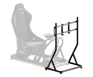 Huzaro Speed 9.1 Support Écran Simracing, Support TV sur Pied Réglable 32-55 Pouces, Compatible VESA, Charge 50 kg, Châssis Simracing Solide, Alternative à Oplite, Idéal pour Cockpit Gaming et Télé