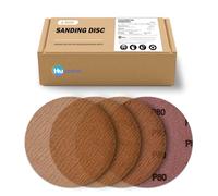 Huzeew Lot de 50 disques abrasifs en maille, 15,2 cm, grain 320, sans poussière, compatibles avec meuleuse d'angle, ponceuse orbitale, meuleuse à matrice