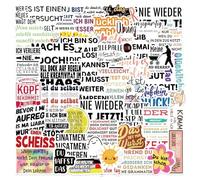 HUZNA Stickers 50 Pcs Autocollant de Citation Positif,Imperméables,Messages Positifs,Imperméable Vinyle Decals Dictons Autocollant,pour Journal Intime, Carnet,PC Portable,Bouteille d'Eau