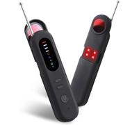 Huzoomtoyz Wanzenfinder Détecteur de caméra RF, anti-espion, détecteur de coléoptères, GPS, détecteur de signal RF, détecteur d'écoute 5 niveaux de sensibilité pour la maison, le bureau, l'hôtel