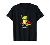 Huzzah Dragon Assassin Funny Blade Meme Novelty Quote Pun T-Shirt