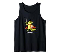 Huzzah Dragon Paladin Funny Sword Shield Meme Novelty Quote Débardeur