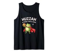 Huzzah Feast for a King Frog Knight Burger Gamer Snacks Débardeur