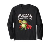 Huzzah Feast for a King Frog Knight Burger Gamer Snacks Manche Longue
