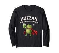 Huzzah for The Green Elixir Frog Matcha Ironic Fantasy Funny Manche Longue