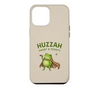 Huzzah Short and Mighty Frog Espresso Ironique Médiéval Drôle Coque pour iPhone 12 Pro Max