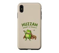 Huzzah Short and Mighty Frog Espresso Ironique Médiéval Drôle Coque pour iPhone XS Max