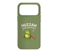 Huzzah Short and Mighty Frog Espresso T-Shirt Humoristique médiéval Coque pour iPhone 17 Pro Max