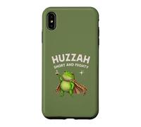 Huzzah Short and Mighty Frog Espresso T-Shirt Humoristique médiéval Coque pour iPhone XS Max