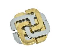 Huzzle Cast Square Puzzle, IQ Teaser Unlock Toy Adult Intelligent Puzzle Lock Jouet éducatif Casse-tête pour Adultes Trèfle à Quatre Feuilles Puzzles en Métal pour Les Fêtes Enfants Adulte