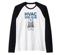 HVAC Cool Club Humor Polar Bear Climatisation Technicien Manche Raglan
