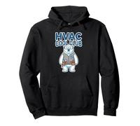 HVAC Cool Club Humor Polar Bear Climatisation Technicien Sweat à Capuche