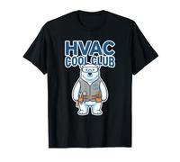 HVAC Cool Club Humor Polar Bear Climatisation Technicien T-Shirt