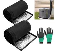HVAC Flexible Copper Lines Protective Sleeve Wrap,3-Layer HVAC Copper Pipe Insulation Cover,72x10.2 Inches Foam Pipe Covers for Central Air Conditioning