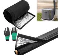 HVAC Flexible Copper Lines Protective Sleeve Wrap,3-Layer HVAC Copper Pipe Insulation Cover,72x10.2 Inches Foam Pipe Covers for Central Air Conditioning