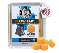 HVAC Guys Flow Tabs avec technologie Gel Lock - Lot de 18 - Garde les bacs de vidange propres, empêche les débordements, 3 tonnes de languettes durent jusqu'à 3 mois - 1 tablette équivaut à 18