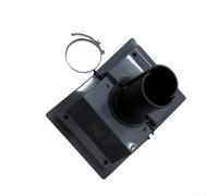 HVAC Kit de passage mural pour climatiseur - Pour couvercle de tuyau robuste avec joint - Montage facile pour les systèmes Mini Split - Noir/blanc 23 x 13 x 7 cm (gris avec isolation)