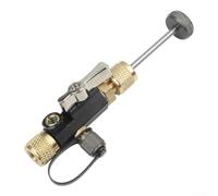 HVAC Outil d'extraction de noyau de valve 1/4" avec verre de visualisation et aimant, outil de changement en alliage de cuivre sans perte de réfrigérant, pour systèmes R22 (A)