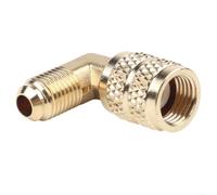 HVAC R410a Connecteur de conversion à 90 degrés pour joint d'étanchéité 6,35 mm à 1,6 cm pour entretien AC divisé (A)