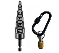 HVAC Repair Expander Tool 6 Sizes with Carabiner Clip(Yellow) | Expands 1/4, 3/8, 1/2, 5/8, 3/4, 7/8 inch tubes, precise fit, prevents leaks, pour ideal for HVAC pros