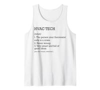 HVAC Tech Définition du poste Technicien CVC amusant personnalisé Débardeur