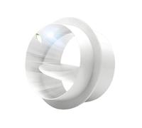 HVAC Ventilation BackDraft Datteur du conduit de conduit Manuel Fonctionnement de l'obturateur de flux d'air Trobinez en plastique Pièces du système de conduite d'extracteur blanc 160mm
