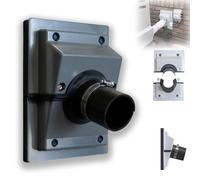 HVAC Wall Penetration & Line-Set Cover Kit，Rubber Outdoor Insulation Protective Cover, Wall Sealing Cover for Indoor and Outdoor air Conditioning Systems, Easy to Install Split Cover (Black,Small)