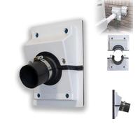 HVAC Wall Penetration & Line-Set Cover Kit，Rubber Outdoor Insulation Protective Cover, Wall Sealing Cover for Indoor and Outdoor air Conditioning Systems, Easy to Install Split Cover (White,Small)
